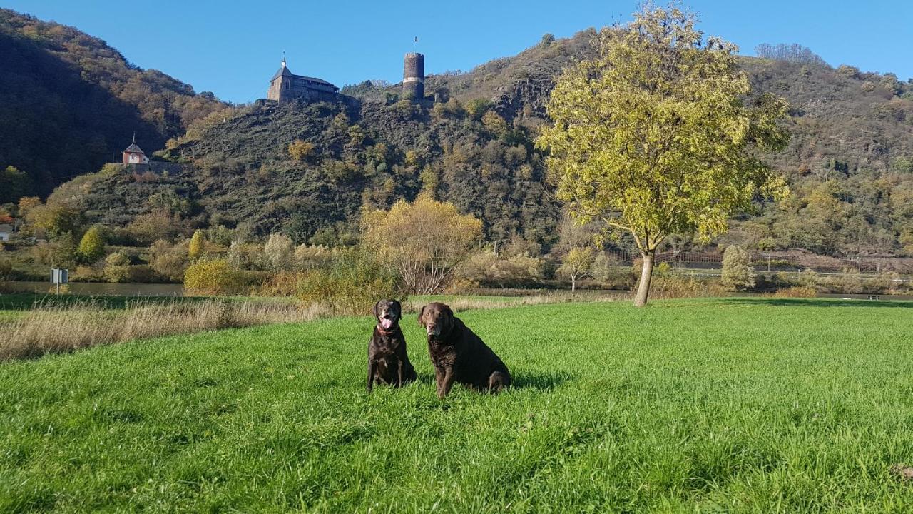 Ferienhaus Leopold mit Mosel- und Burgblick Burgen  Exterior foto